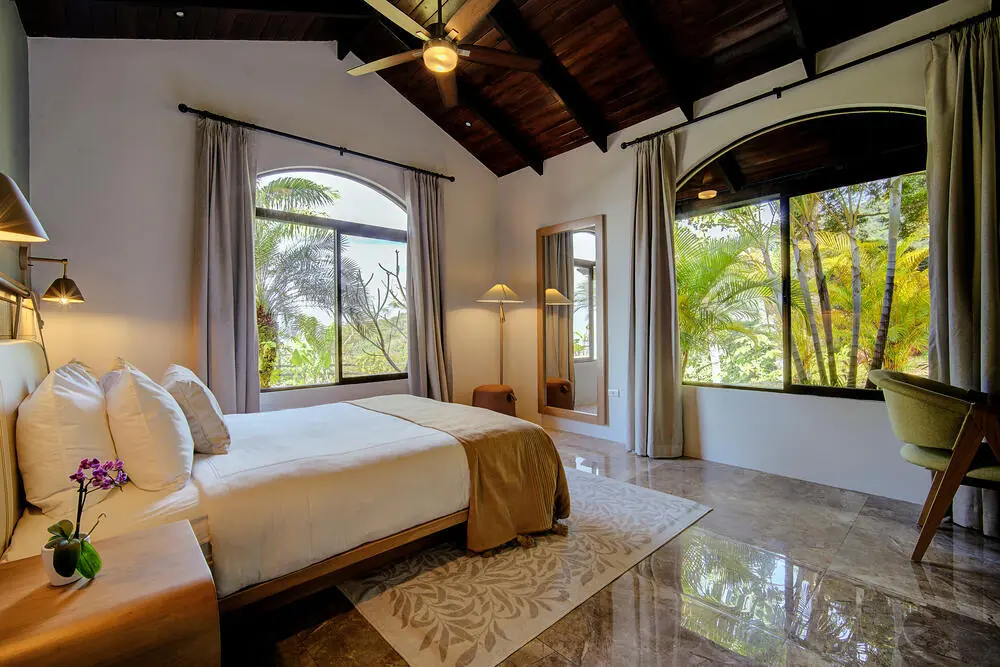 Garden Casita bedroom with jungle views