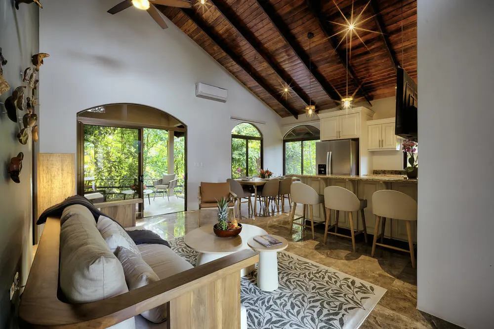 Garden Casita open-plan living space and kitchen